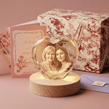 3D Crystal Beveled Heart
