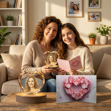 3D Crystal Beveled Heart