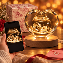 Baby Ultrasound 3D Crystal Heart