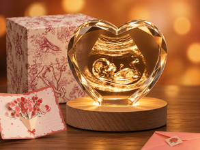 Baby Ultrasound 3D Crystal Heart